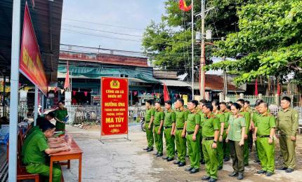 Công an xã Nhơn Mỹ ra quân hưởng ứng tháng hành động phòng, chống ma túy năm 2026