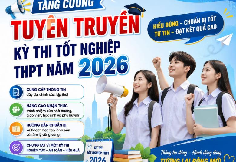 Tăng cường tuyên truyền Kỳ thi tốt nghiệp THPT năm 2026