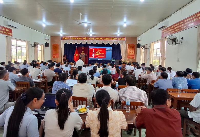 Nhơn Mỹ tham dự hội nghị trực tuyến Hội nghị toàn quốc nghiên cứu học tập quán triệt và triển khai thực hiện một số Nghị quyết Chỉ thị của Bộ Chính trị