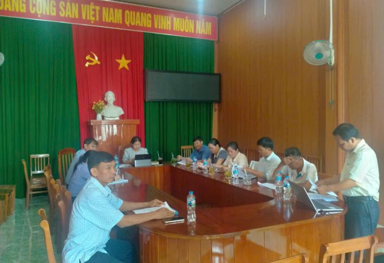 Nhơn Mỹ họp Hội đồng kiểm tra xác định mức độ thiệt hại do ảnh hưởng của thiên tai trên địa bàn xã