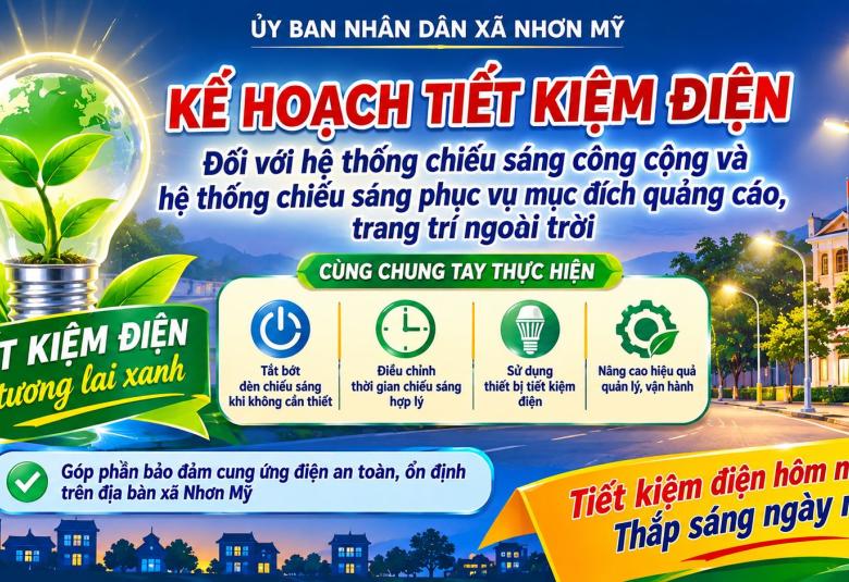 Nhơn Mỹ triển khai kế hoạch tiết kiệm điện 