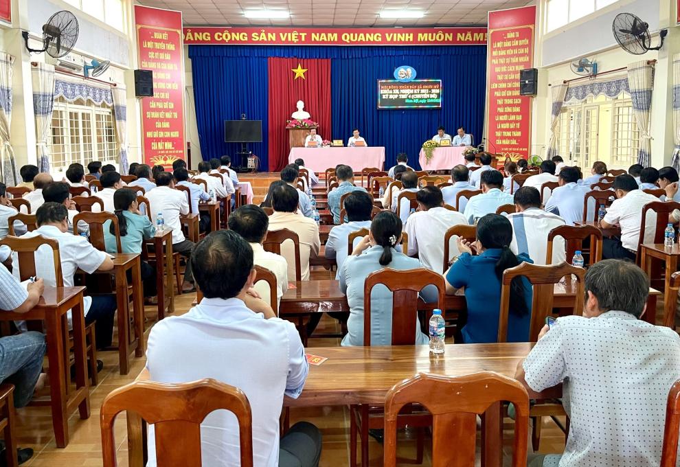 Hội đồng nhân dân xã Nhơn Mỹ tổ chức kỳ họp thứ 4 (chuyên đề), nhiệm kỳ 2021 – 2026