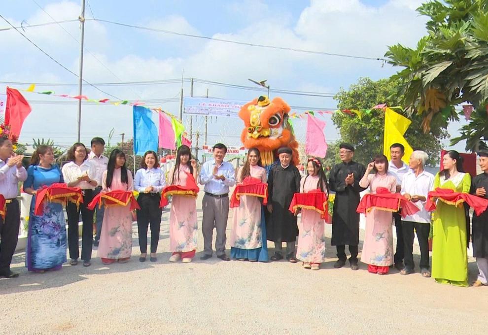 Nhơn Mỹ khánh thành cầu Trần Quang Văn và Phạm Văn Khuôn