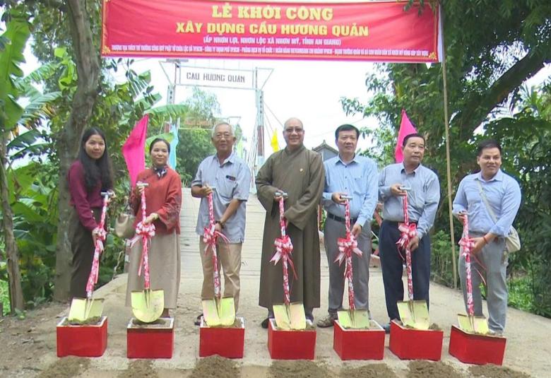 Nhơn Mỹ khởi công cầu Hương Quản
