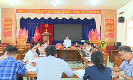 Đoàn công tác Văn phòng Điều phối xây dựng nông thôn mới và giảm nghèo bền vững tỉnh An Giang đến làm việc với UBND xã Nhơn Mỹ