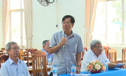 Hội nghị lấy ý kiến về sáp nhập ấp, đề nghị truy tặng Anh hùng LLVT cho Bác Lương Văn Cù và quy hoạch chung xã Nhơn Mỹ