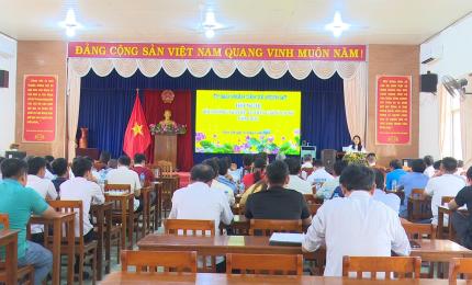 Sở Tư Pháp bồi dưỡng nghiệp vụ hòa giải ở cơ sở tại xã Nhơn Mỹ