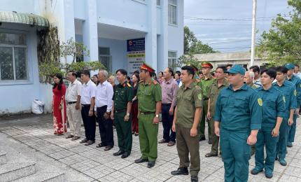 Phó CT HĐND xã Nhơn Mỹ dự họp mặt kỷ niệm 79 năm Ngày Thương binh - Liệt sĩ tại điểm Long Giang 