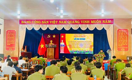 Công an Nhơn Mỹ tăng cường công tác tuyên truyền pháp luật