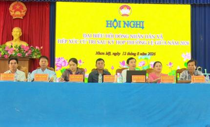 Tổ đại biểu số 1,2,3,4 HĐND xã Nhơn Mỹ tiếp xúc cử tri sau kỳ họp thường lệ giữa năm 