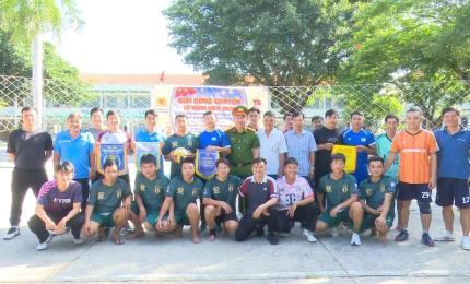 Công an Nhơn Mỹ tổ chức giải bóng chuyền “Tứ hùng năm 2026”