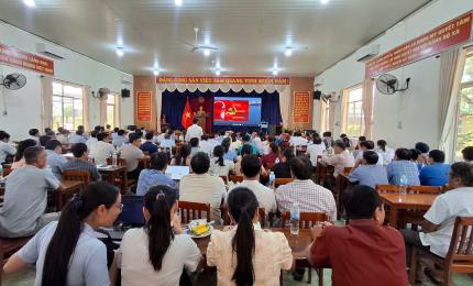 Nhơn Mỹ tham dự hội nghị trực tuyến Hội nghị toàn quốc nghiên cứu học tập quán triệt và triển khai thực hiện một số Nghị quyết Chỉ thị của Bộ Chính trị