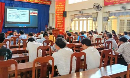 Nhơn Mỹ tham dự Hội nghị tập huấn triển khai 4 thủ tục hành chính của Đảng trên môi trường điện tử
