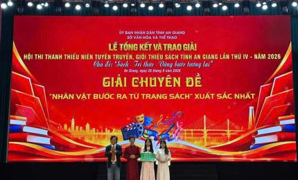 Nhơn Mỹ đạt giải “Nhân vật bước ra từ trang sách xuất sắc nhất” tại hội thi thiếu niên tuyên truyền, giới thiệu sách tỉnh An Giang