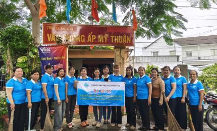 Hội LHPN xã Nhơn Mỹ hưởng ứng chiến dịch làm cho thế giới sạch hơn