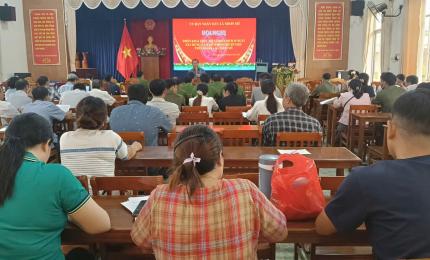 Công an Nhơn Mỹ thực hiên chiến dịch 45 ngày xây dựng, làm sạch, đồng bộ dữ liệu