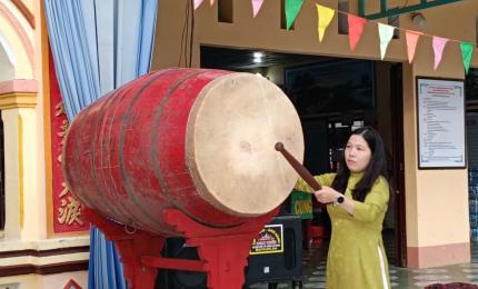 Phó chủ tịch UBND xã dự khai mạc lễ hội truyền thống kỉ niệm 158 năm ngày Anh hùng dân tộc Nguyễn Trung Trực hy sinh