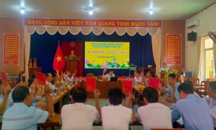 HĐND xã Nhơn Mỹ tổ chức Kỳ họp chuyên đề