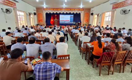 Nhơn Mỹ tham dự Hội nghị trực tuyến toàn quốc triển khai thực hiện Nghị quyết hội nghị lần thứ tư Ban Chấp Hành Trung ương Đảng khóa XIV