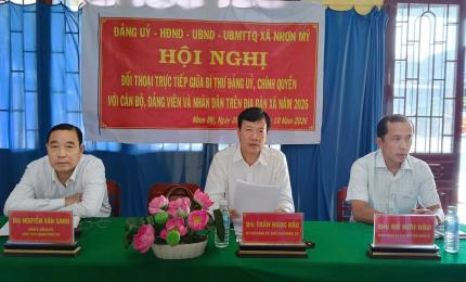 Cấp ủy – Chính quyền xã Nhơn Mỹ đối thoại trực tiếp với nhân dân tại ngôi thờ Anh hùng dân tộc Nguyễn Trung Trực