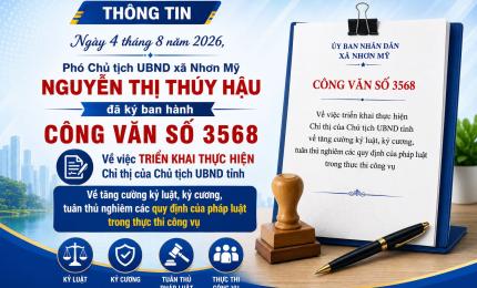 Nhơn Mỹ tăng cường kỷ luật, kỷ cương trong thực thi công vụ