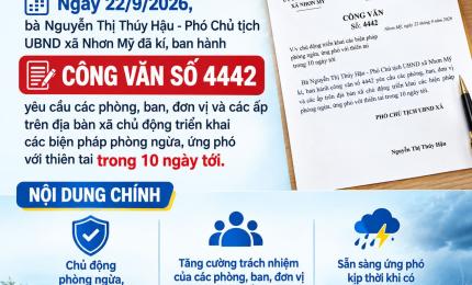Nhơn Mỹ chủ động ứng phó thiên tai