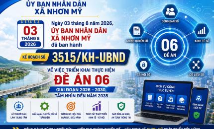 Nhơn Mỹ đẩy mạnh thực hiện Đề án 06 giai đoạn 2026 – 2030, tầm nhìn đến năm 2035