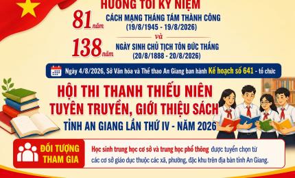 An Giang tổ chức Hội thi Thanh thiếu niên tuyên truyền, giới thiệu sách lần thứ IV - năm 2026