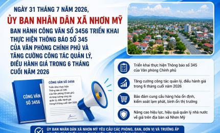 UBND xã Nhơn Mỹ tăng cường công tác quản lý, điều hành giá, góp phần ổn định thị trường