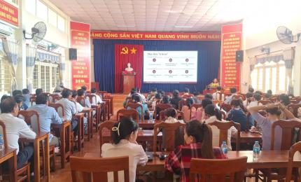 Đảng ủy xã Nhơn Mỹ tổ chức hội nghị báo cáo viên - tuyên truyền viên quí 2