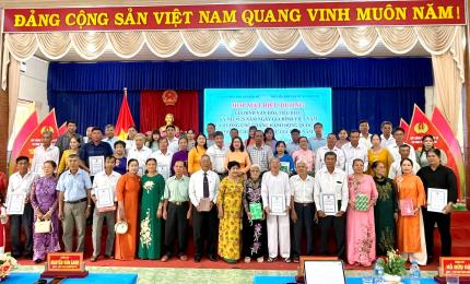 Nhơn Mỹ biểu dương 31 gia đình văn hóa tiêu biểu