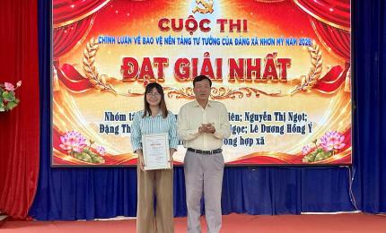 Nhơn Mỹ bế mạc và trao giải Cuộc thi chính luận bảo vệ nền tảng tư tưởng của Đảng năm 2026