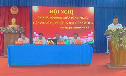 Đại biểu HĐND hai cấp tỉnh xã tiếp xúc cử tri trước kỳ họp thường lệ giữa năm 2026 tại xã Nhơn Mỹ