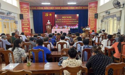 Tổ Đại biểu HĐND tỉnh, xã tiếp xúc cử tri Nhơn Mỹ