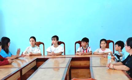 Họp mặt các thí sinh Nhơn Mỹ trước thềm cuộc thi Em là Phát thanh viên cấp tỉnh