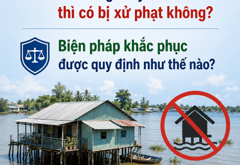 Xây nhà trong lòng sông bị phạt thế nào?