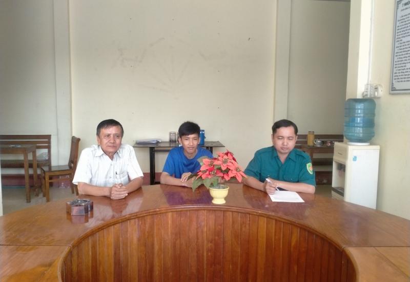 CHT BCHQS xã tọa đàm cùng với thanh niên
