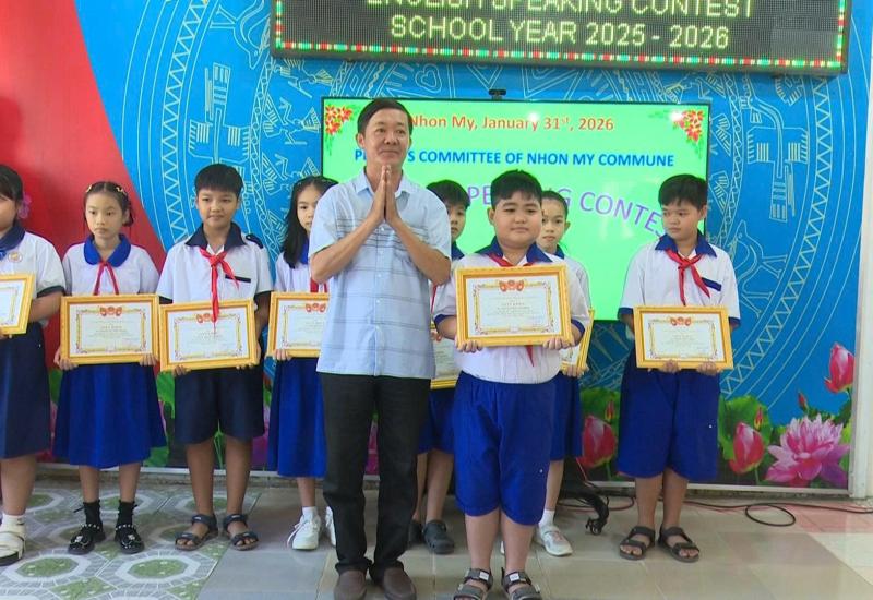 Nhơn Mỹ tổ chức Hội thi Hùng biện tiếng Anh cấp xã