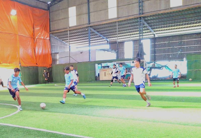 Khai mạc môn bóng đá nam -  Đại hội Thể dục Thể thao xã Nhơn Mỹ lần thứ I