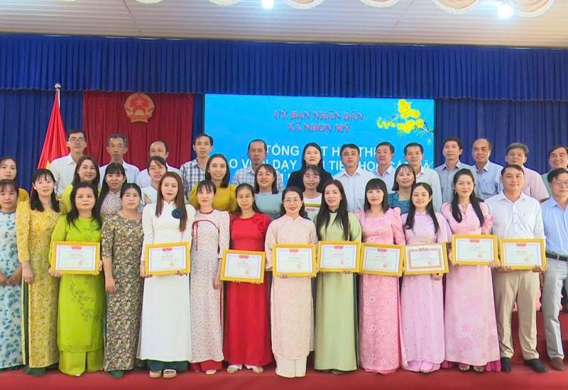 Tổng kết hội thi giáo viên dạy giỏi xã Nhơn Mỹ