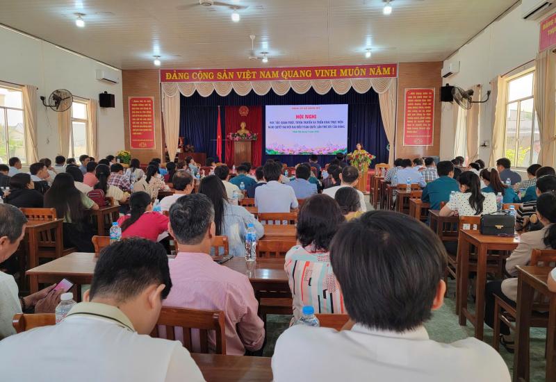 Nhơn Mỹ tổ chức Hội nghị học tập quán triệt tuyên truyền và triển khai thực hiện Nghị quyết Đại hội XIV của Đảng