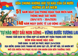 Ngày 24-4 Trung tâm Dịch vụ tổng hợp xã Nhơn Mỹ tổ chức “Đêm văn nghệ kỷ niệm 51 năm Ngày Giải phóng hoàn toàn miền Nam, thống nhất đất nước”