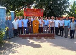 Xã Nhơn Mỹ khởi công xây dựng công trình cầu giao thông nông thôn Xẻo Chùa Trong ấp Mỹ Thuận