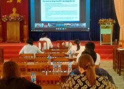 Xã Nhơn Mỹ tham dự Hội nghị trực tuyến   tập huấn ứng dụng AI 